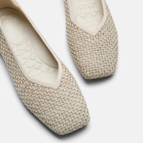 Image of VIVAIA Margot 3.0 Newly Upgraded Women's Ballet Flats Comfortable Square-Toe V-Cut Flats Casual Dress Washable Sustainable Shoes