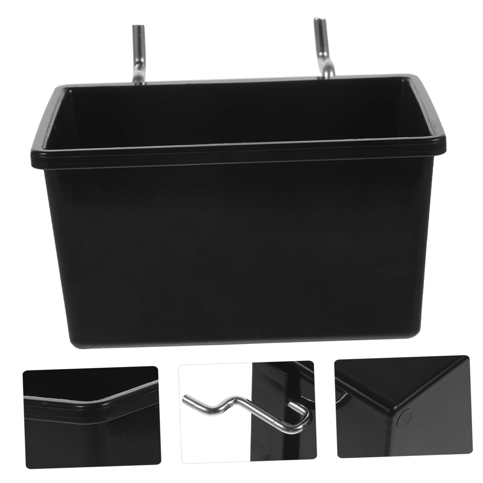 DOITOOL Peg Board Bins for Wall 5pcs Organizers Material Easy to Install for Home Garage