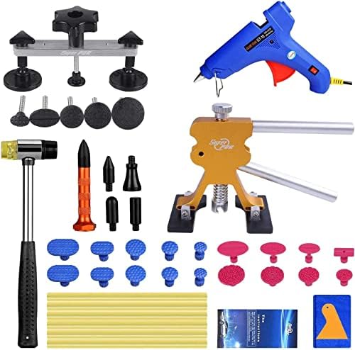 Super PDR Paintless Dent Repair (PDR Tools) Kit - 42Pcs Car Dent Puller Removal Dent Remover Kit
