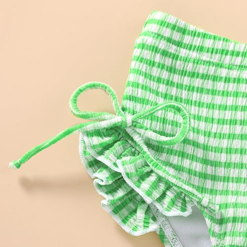 Image of HAPPYMA Baby Swimsuit Toddler Girl Bathing Suit Summer Stripe Bikini Set Beach Two Piece Swim Wear