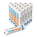 iEGrow AAA Ni-MH Rechargeable Batteries 1000mAh (16-pack)