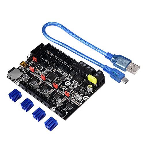 PoPprint BTT SKR MINI E3 V2.0 placa de control mejorada de 32 bits integrada con TMC2209 UART Driver piezas de impresora 3D para Creality Ender 3 Cover