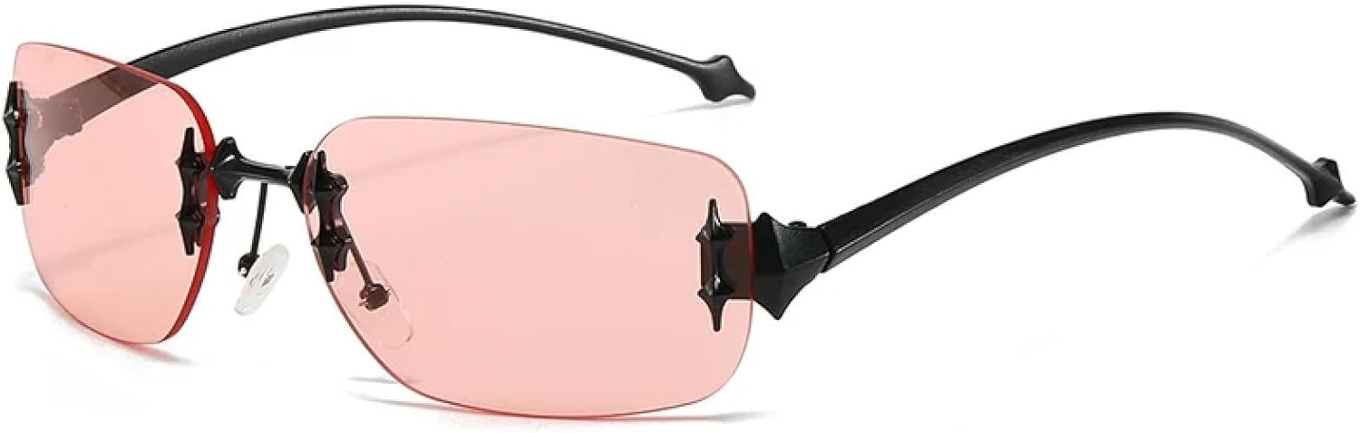 Frameless Sunglasses Women Men Quality Trending Popular Outdoor Retro Party Festival Glass