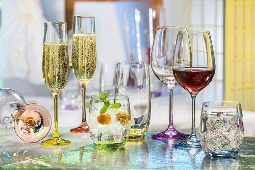 Amazon.com | Bohemian Crystal Set of 6 White Wine Crystal
