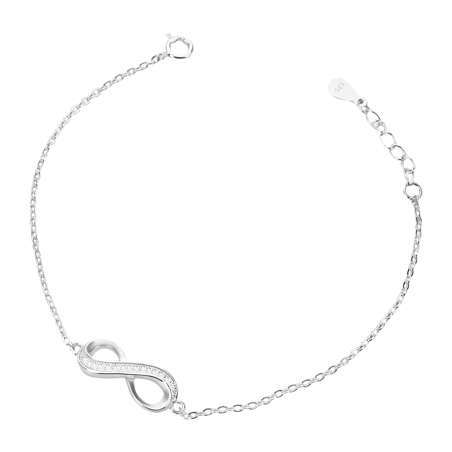 See full amazon price history chart for ZAVYA 925 Sterling Silver Cubic Zirconia infinity Rhodium Bracelet | Gift for Women and Girls | With Certificate of Authenticity and 925 Hallmark ZAVYA 925 Sterling Silver Cubic Zirconia infinity Rhodium Bracelet | Gift for Women and Girls | With Certificate of Authenticity and 925 Hallmark (B0BT7HZTBQ) Amazon Price History, Amazon Price Tracker