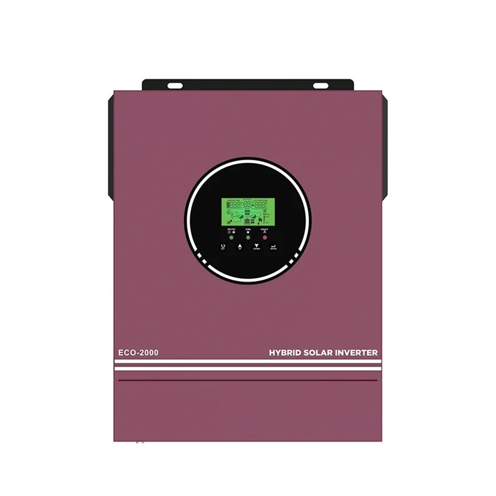 Solar Charge Controller, Solar Hybrid Inverters 6.2KW 4. 24V 48V With MPPT 140A Charger Controller Dual AC Output Pure Sine Wave For Home System(2000W 12V,WITHOUT WIFI)