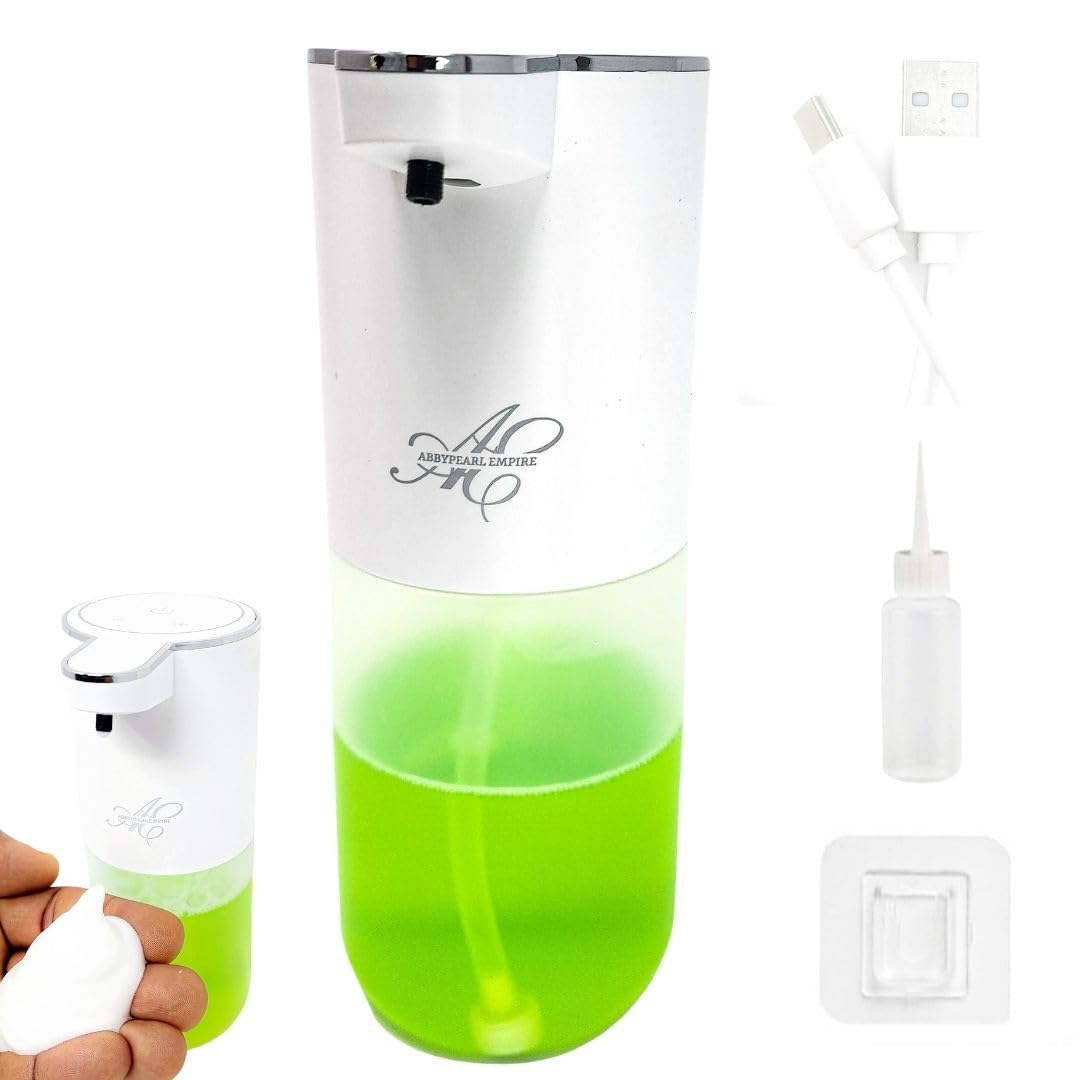Distributeur automatique de savon moussant, sans contact, rechargeable, distributeur de savon pour enfants avec mousse réglable à 4 niveaux, bec verseur anti-goutte – Distributeur de