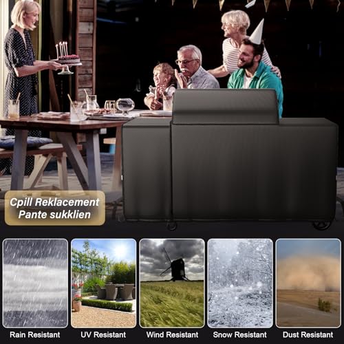 Image of Utheer 600D Waterproof Grill Cover for Traeger Woodridge Pro /Elite BAC776