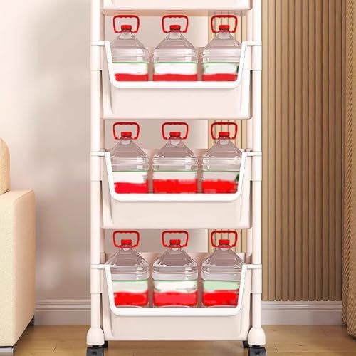 Étagère mobile multicouche pour optimiser les petits espaces de la maison - 7