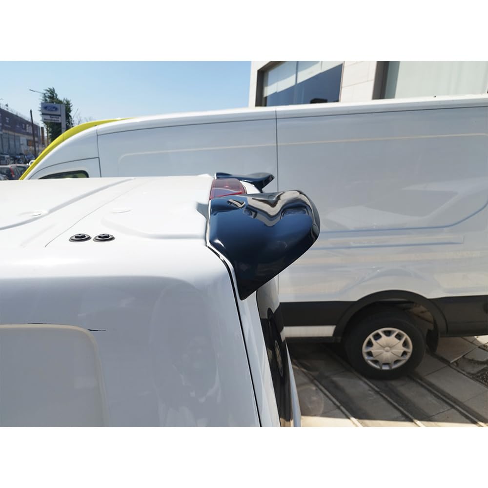 Becquet de toit V.3 compatible avec Ford Transit Custom (V710) 2023- & Volkswagen Transporter T7 2024- (avec 2 portes battantes) (PU), Non peint