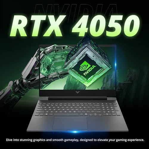Image of HP Victus 15 Gaming Laptop, AMD Ryzen 7 7445HS, GeForce RTX 4050, 16GB DDR5, 512GB PCIe SSD, 15.6 inch FHD 144Hz Display, Backlit Keyboard, Copilot, Fast Charge, Win 11, Silver, 1TB Docking Station Set