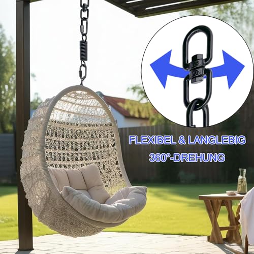 Shenshuihai Hammock Chair Hanging Kit Swing Spring Hardware - Image 2