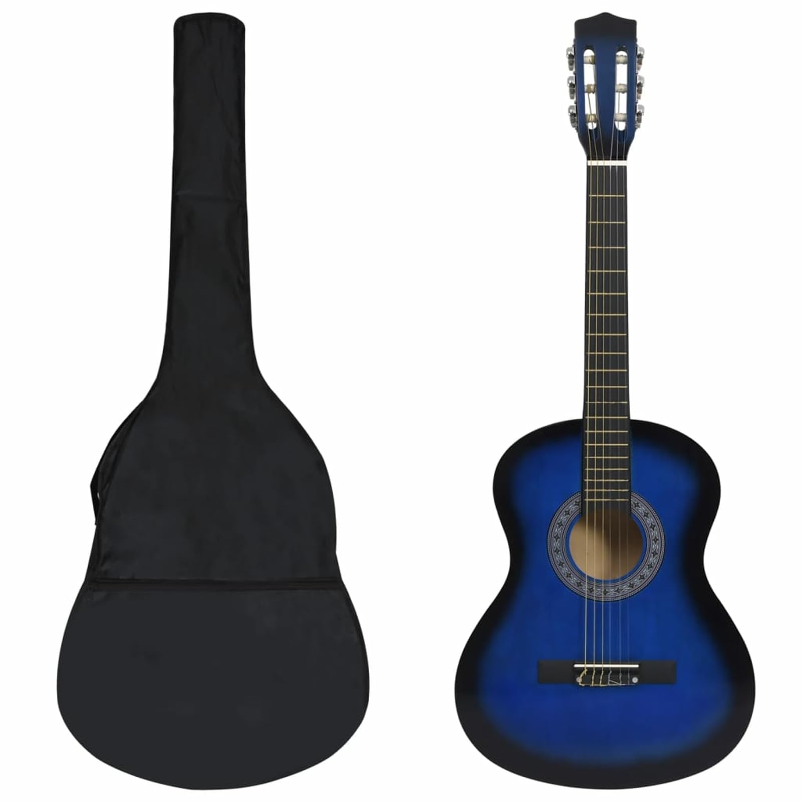Set Chitarra Classica 8 pz per Principianti Blu 3/4 36",Arte e Svago,Hobby e Arti Creative,Strumenti Musicali,Strumenti a Corda,Chitarre-70117