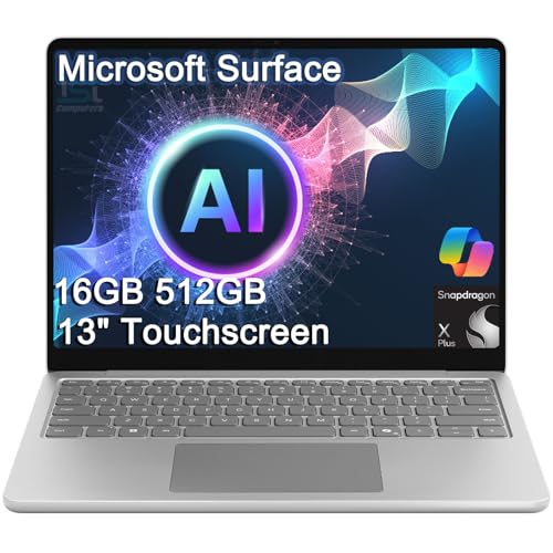 Microsoft Surface Laptop AI Copilot+ PC for Business (13' FHD+ Touchscreen, Snapdragon X Plus ( Intel i7-1355U), 16GB DDR5, 512GB SSD), 23-Hr Long Battery Life, Backlit, Wi-Fi 7, Win 11 Pro, Platinum