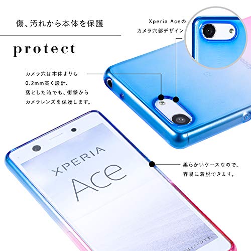 Amazon | Xperia Ace SO 02L TPU ケース ソフトケース カバー クリア