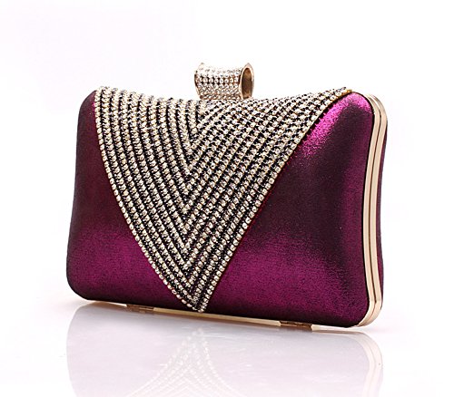 Sac à main coeur diamant pour sublimer une robe de mariée ou de banquet