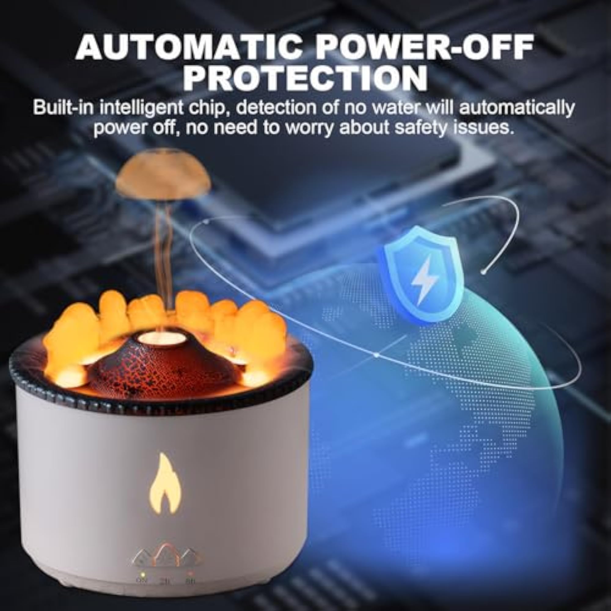 Volcano Humidifier Aromatherapy Essential Oil Diffuser