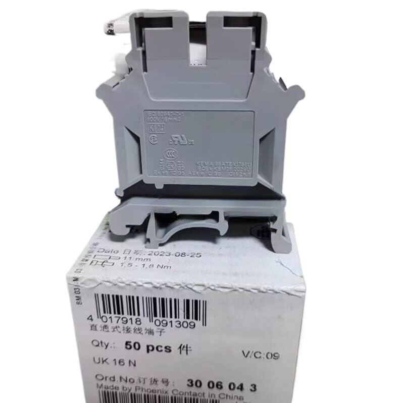 50 new straight through terminal blocks suitable for 16 N 3006043-