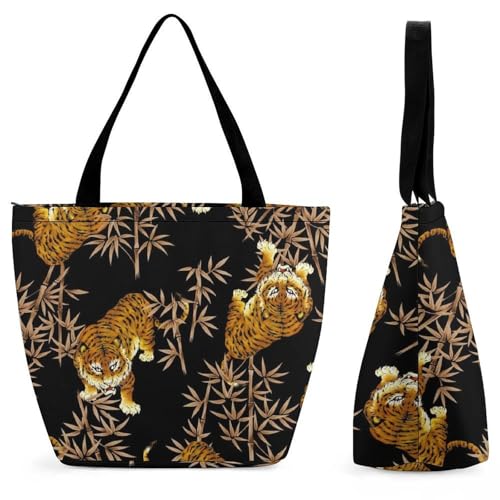 Sac de shopping pour voyage doré le cabas d'épaule chic et spacieux