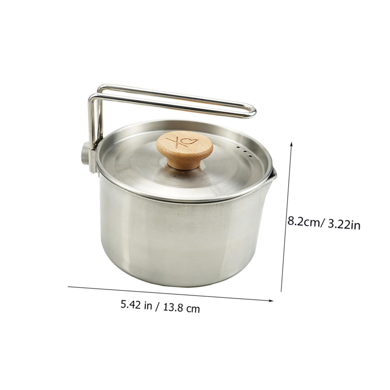 DECOMELODY Portable Camping Cooking Pot Compact Outdoor Kettle for Hiking Backpacking and Picnics Multi Functional Noodle Pot Easy to Clean Lightweight Design
