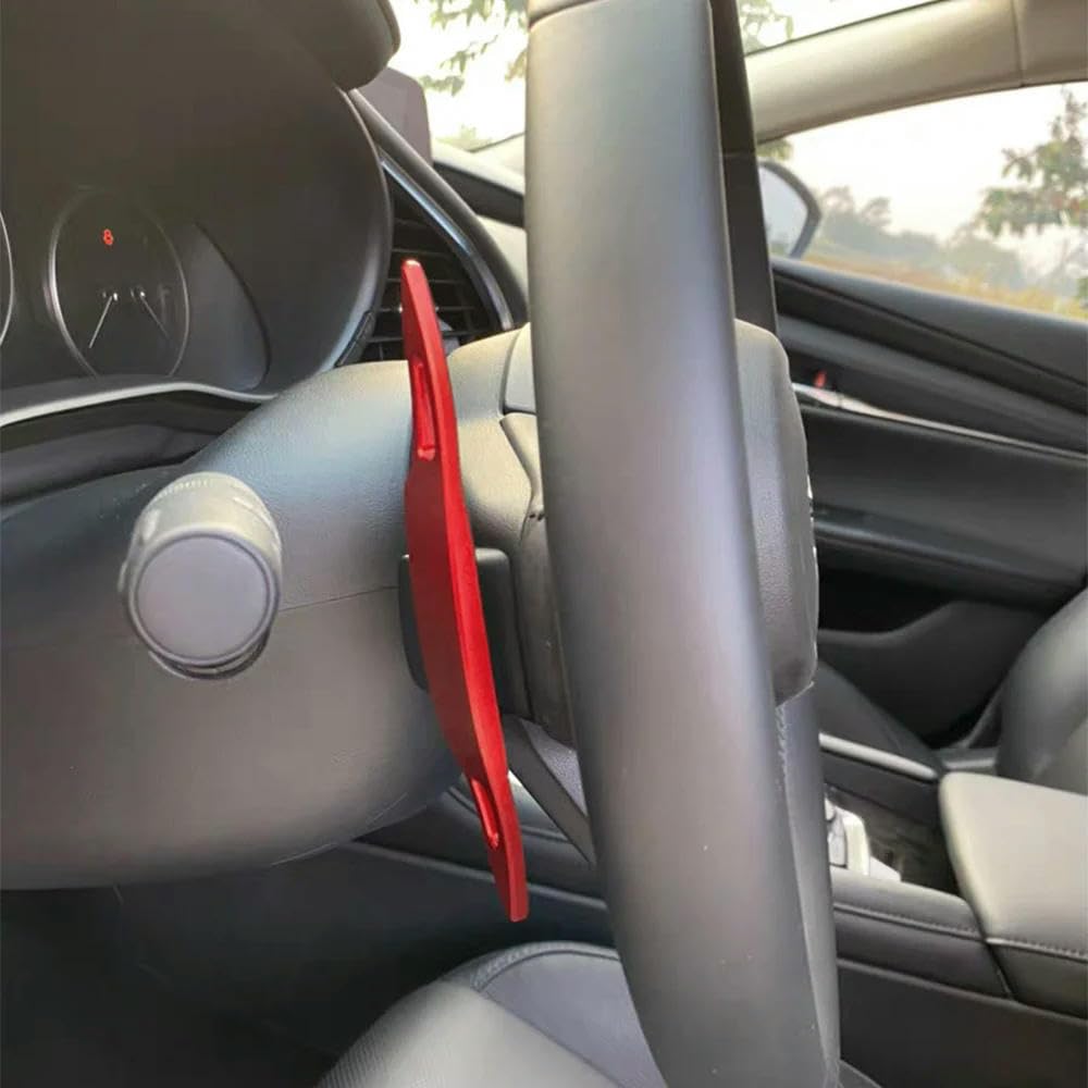 2 Stücke Lenkrad Schaltwippen Verlängerung Paddles Lenkrad Für Mazda 3 CX30 MX30 CX-30 MX-30 e-SKYACTIV-G 2020-2025 Aluminium Schaltwippen Aufkleber