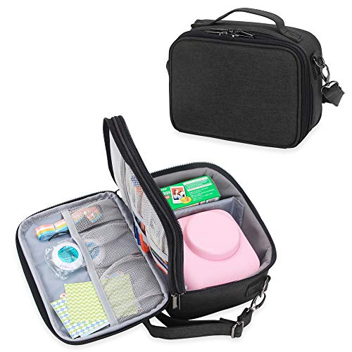Teamoy Instant Mini Camera Protective Case(Compatible with Instax Mini 9 11 12), Black
