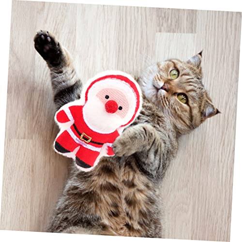 FRCOLOR 15 Peças Brinquedo De Provocação De Gato De Natal Brinquedo De Cachorro De Papai Noel Brinqu