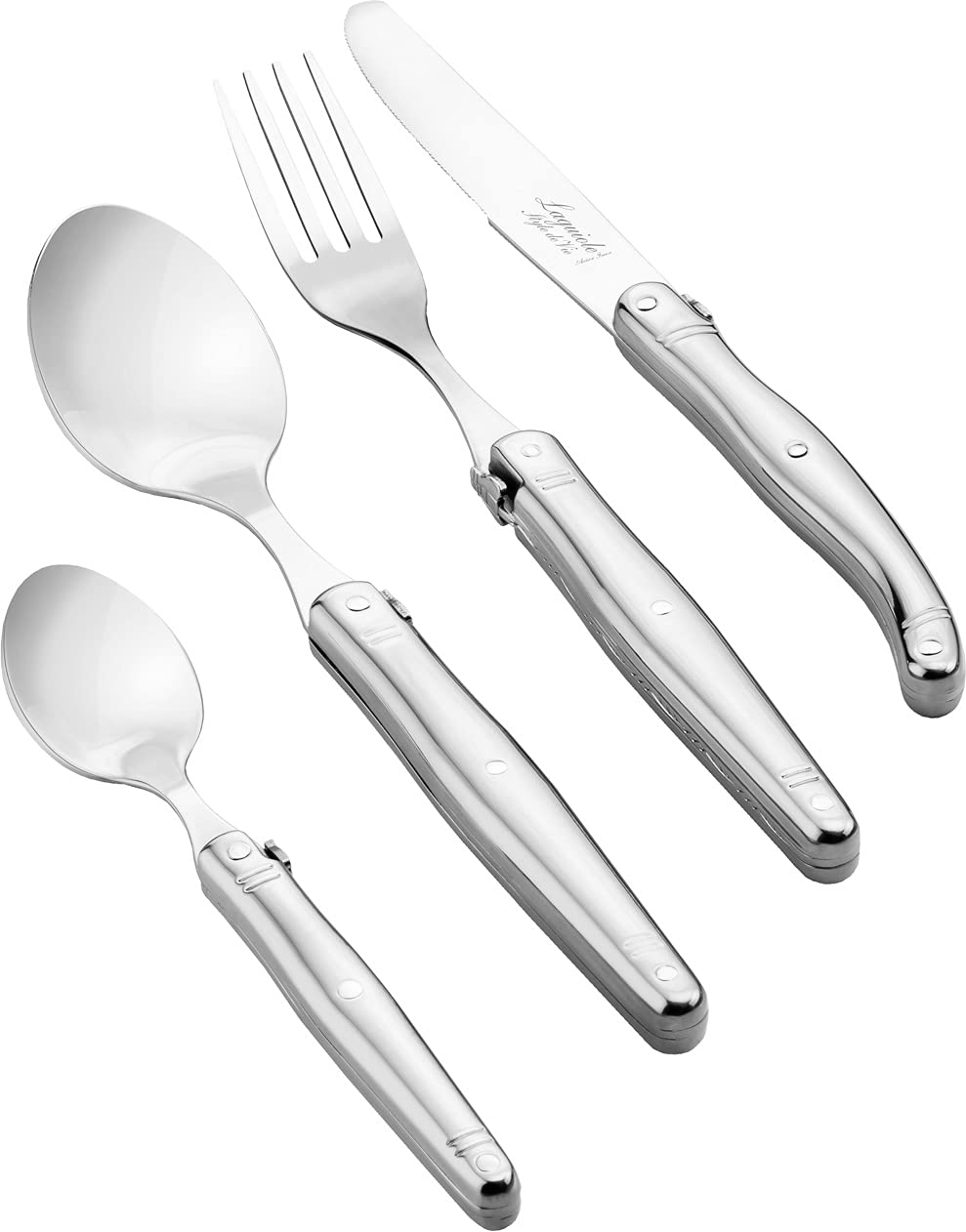 Laguiole Style de Vie Premium Line - Cubertería (24 piezas, acero inoxidable)