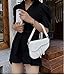 PURFANREE Women Trendy Saddle Shoulder Bag Clutch Purse Underarm Handbag Satchel HandBag Crossbody Bag