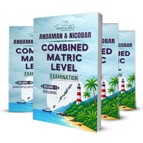 Image of Andaman and Nicobar - Combined Matric Level Exam Preparation Study Material Notes, English Medium, Set of 4 Books, ToppersNotes Edition