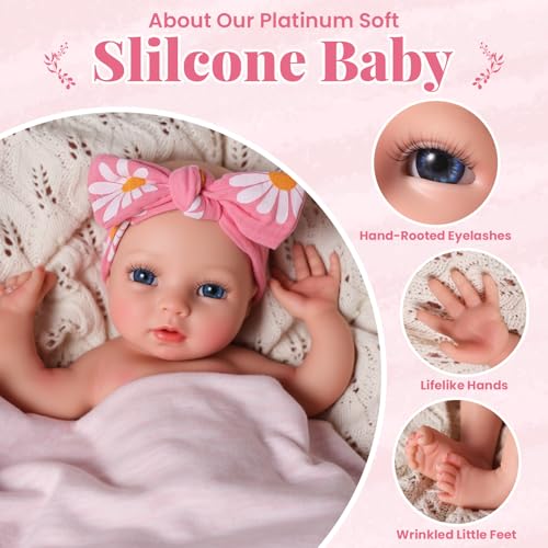 Muñeca Bebé Reborn Silicona Realista 12 Pulgadas miniatura 3
