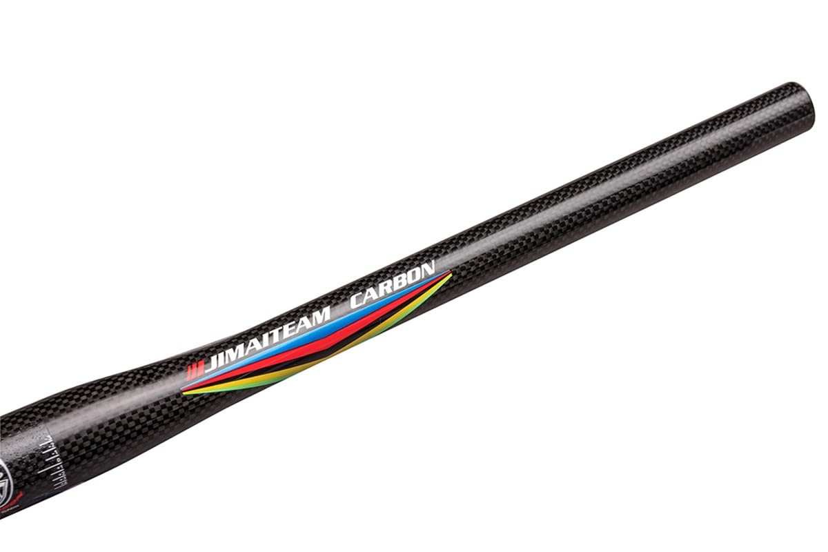 Guidon VTT Plat en Fibre de Carbone 25,4 Pouces, Disponible en 580/600/620/640/660/680/700/720/740/760 mm, idéal pour Le Cyclisme de compétition, Le Cross-Country et la Descente (c
