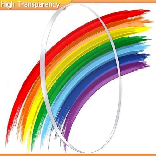 Image of 1 Pieces 1 /4 inch Clear Circle Acrylic Sheet,18 Inch Diameter Plexiglass Sheets Round for Cake Discs,Plexiglass Table Top, Backdrops and DIY Display Projects Craft