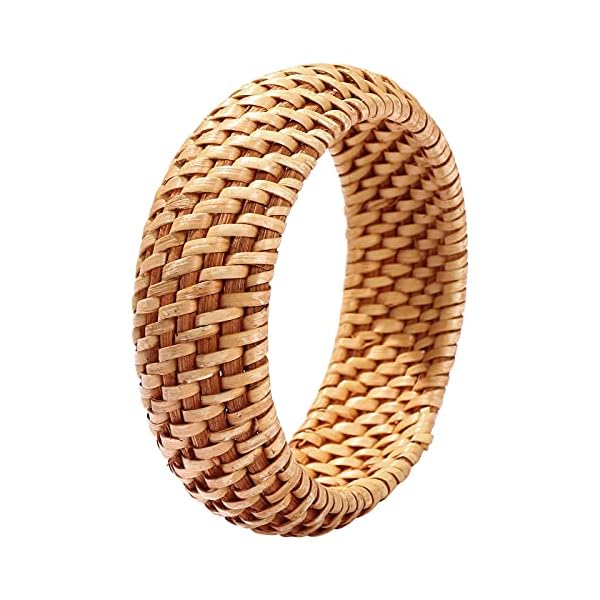 HEIDKRUEGER-Rattan-Bracelet-for-Women-Girls-Handmade-Lightweight-Straw-Wicker-Braid-Woven-Bangle-Bracelet-Summer-Statement-Chunky-Bracelet-Fine-B HEIDKRUEGER Rattan Bracelet For Women Girls Handmade Lightweight Straw Wicker Braid Woven Bangle Bracelet Summer Statement Chunky Bracelet (Fine B)