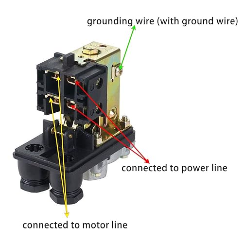 Miniatura 7 de Interruptor de presión del compresor de aire de una sola vía Válvula de control del interruptor de presión del compresor de aire neumático central,