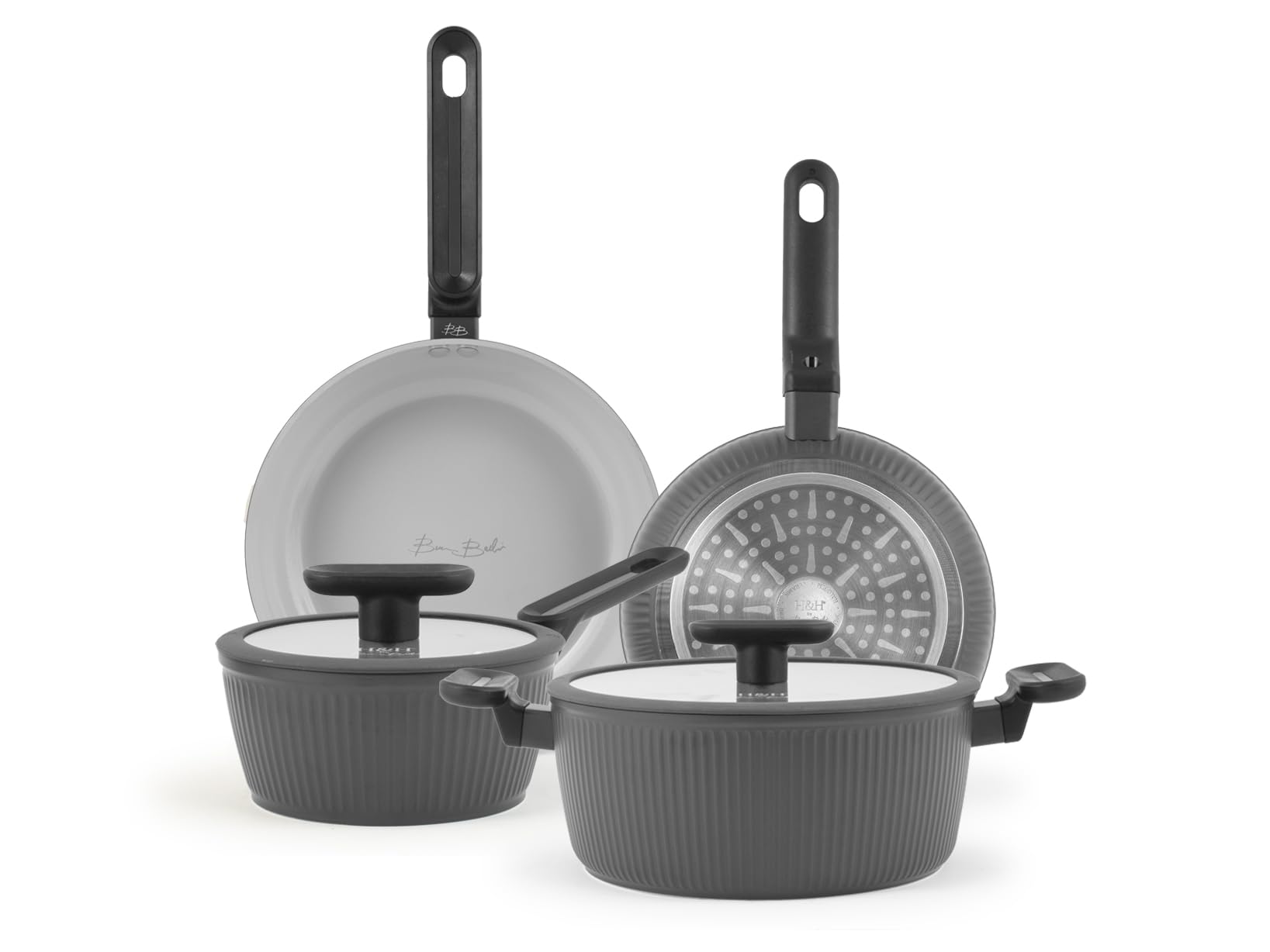 Casseroles et poêles H&H Explore en aluminium pour simplifier vos repas de famille au quotidien