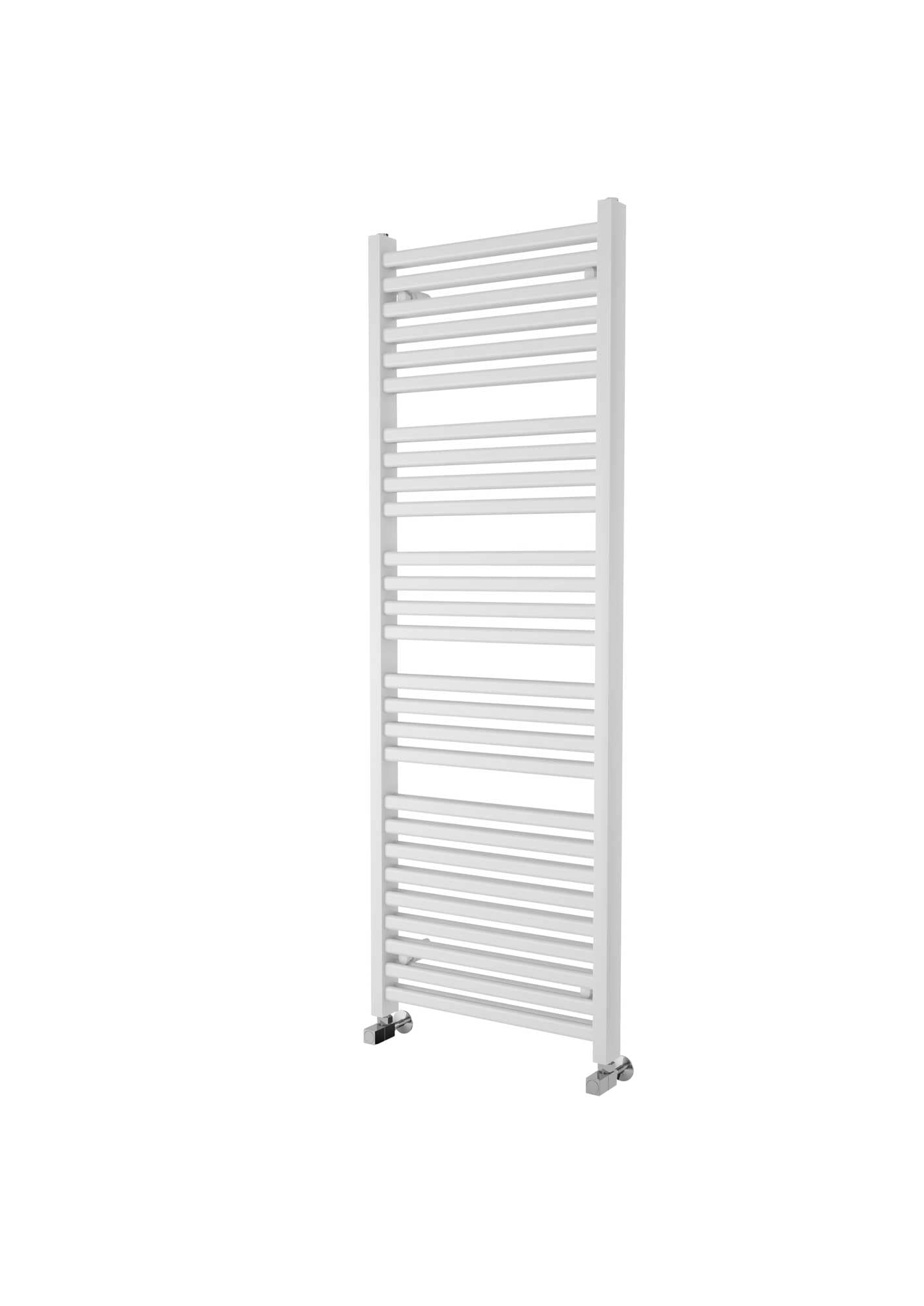 Go Bathrooms White Tango Bathroom Towel Rail Vertical Ladder Radiator Heated Towel Warmer - 1600 X 550Mm