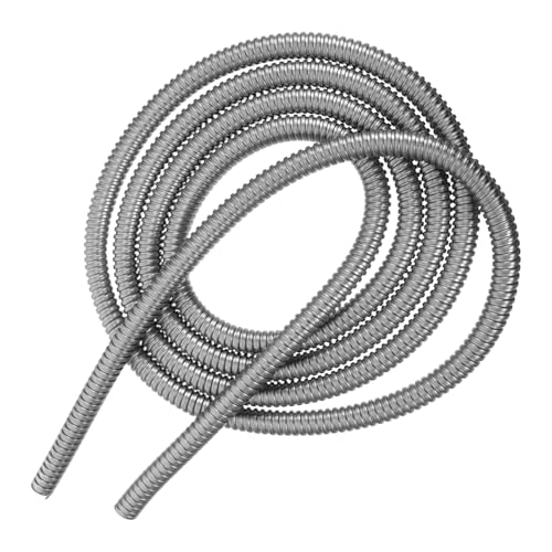 MOBUTOFU Tubo Flexible de Acero Inoxidable para Cables, Funda Protectora para Organización de Cables en Espacios Industriales y Comerciales, Color Plata