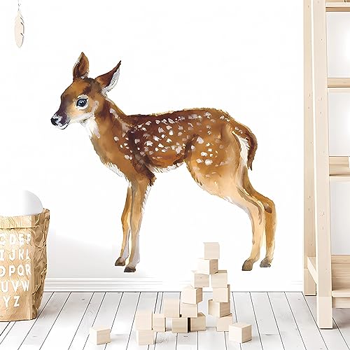 Vinilo Decorativo Infantil Ciervo Ciruela Pequeña miniatura 2