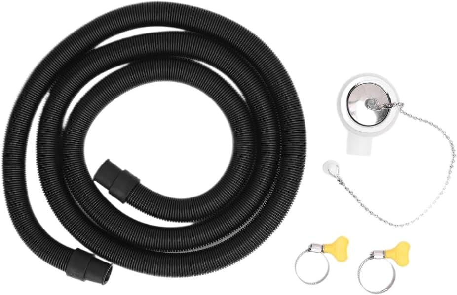 RV Sink Drain Connector Hose Kit Stainless Steel Right Angle Drain Adapter Hose Kit Compatible With Yacht Sink Motorhomes RVs