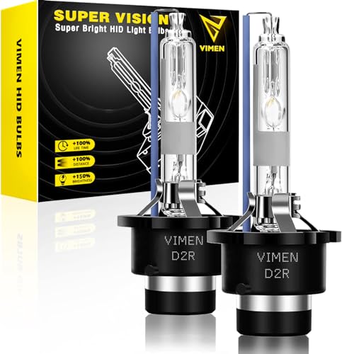 ★6000K 35W HIDライト 12V 車用 HID 交換球 2個入 Amazon | VIMEN D2R HIDバルブ 8000K ヘッドライト 純正交換用 HID