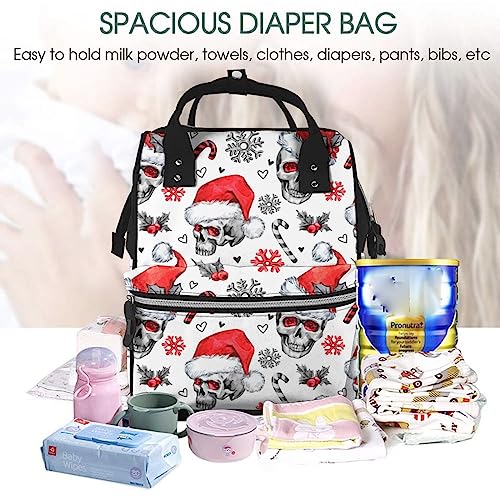 Sac à dos portable tête de mort flocons multicolore taille unique - 5