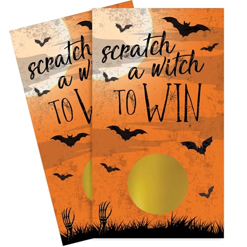 Jeu de 30 cartes à gratter Halloween DISTINCTIVS pour animation de fête