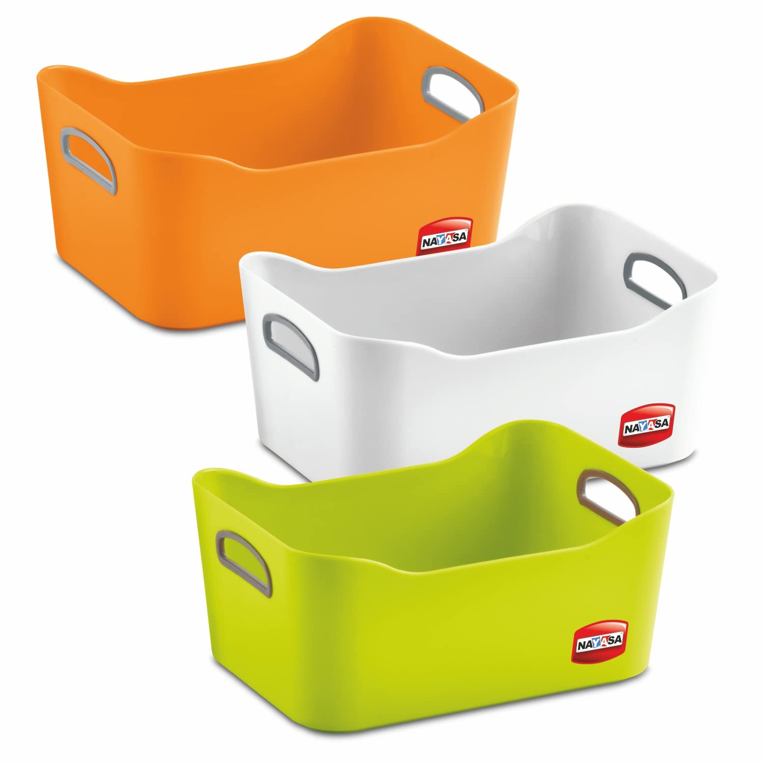Nayasa Tri Colour Passion Basket (Set of 3) at ₹316 – Amazon