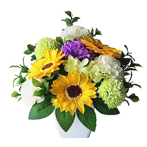 ソープフラワー お供え ひまわり 造花 フレグランスソープフラワー ブーケ 仏花 仏壇 ペット お悔やみ 菊 お供え 枯れない お供え花 向日葵
