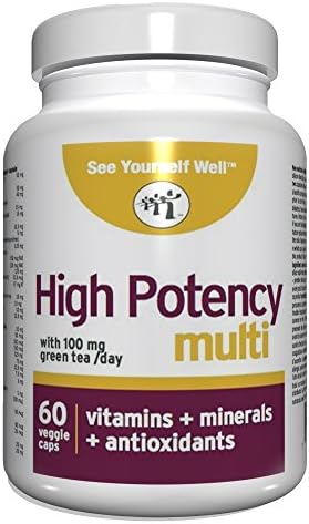 High Potency: All Natural Brain Function Booster & Anti Aging Essentials. Memory, Mental Clarity & Cognitive Function. Antioxidant Nutrients, Vitamins, and Minerals, Plus Green Tea.