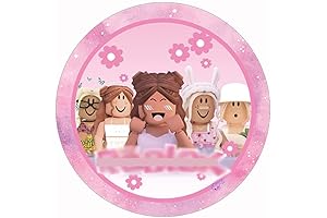 Roblox Party Plates - 8pcs Girl Video Game Supplies