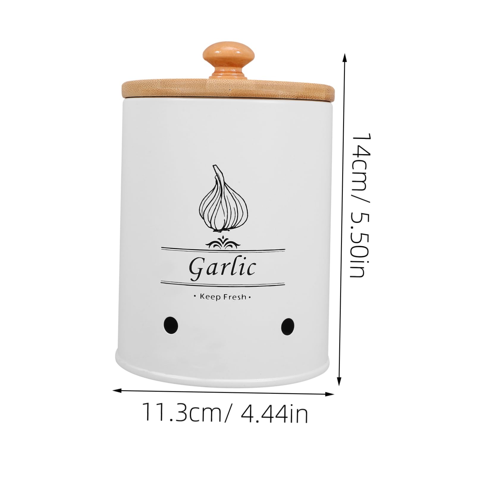 DECHOUS Garlic Holder for Kitchen Multi-functional Storage Jar Onion Garlic Keeper Space Saving for Home and Buffet