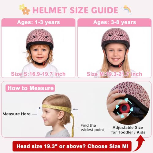 Image of Toddler Helmet, Adjustable Kids Bike Helmet for Ages 1-3-8 | Lightweight Baby Infant Helmet, Toddler Bike Helmets for Boys Girls for Balance Bike, Scooter, Cycling, Skateboard