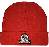 Ripple Junction Cobra Kai Eagle Fang Karate Dojo Logo Patch Adult Unisex 100% Acrylic Cuffed Knit Beanie Hat Red